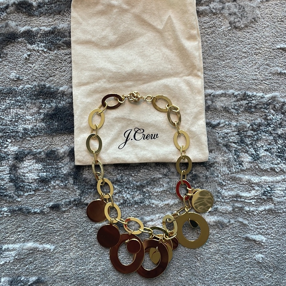 J Crew Gold Link Necklace